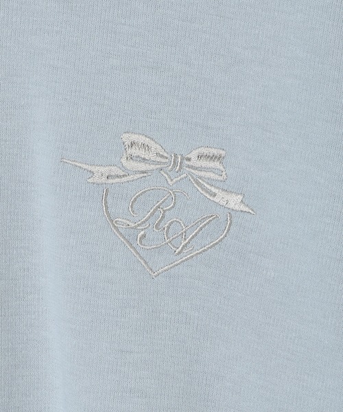 Amourire girl（アムリールガール）の「バックレースアッププルオーバー（スウェット・キッズ・サックスブルー/ブラック・160cm/150cm/140cm/130cm）」の5枚目の写真