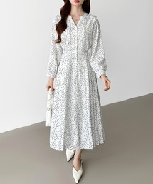 ワンピース（ホワイト/白色系・花柄・ボタニカル柄）ファッション通販