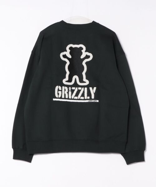 GRIZZLY(グリズリー)の「GRIZZLY/グリズリー トレーナー/スウェット バックプリント G25FW-4302(スウェット・メンズ・ブラック/シルバーグレー・XL/L/M)」の7枚目の写真
