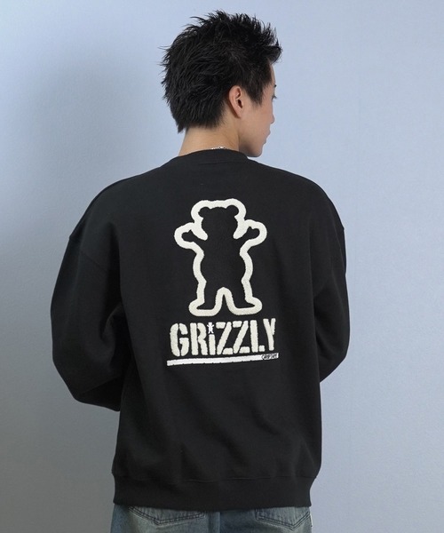 GRIZZLY(グリズリー)の「GRIZZLY/グリズリー トレーナー/スウェット バックプリント G25FW-4302(スウェット・メンズ・ブラック/シルバーグレー・XL/L/M)」の13枚目の写真