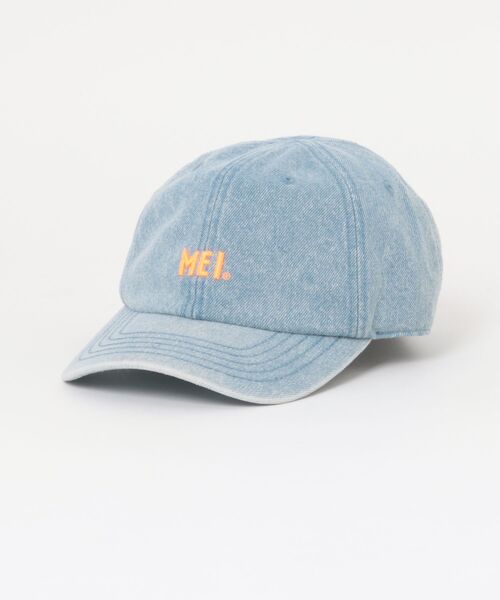 MEI（メイ）の「MEI/メイ キッズ キャップ 帽子 デニム生地 ロゴ フリーサイズ MEI LOW CAP DENIM K253099601（キャップ・キッズ・ライトブルー/ブルー・FREE）」の2枚目の写真