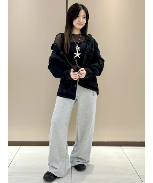 GAP（ギャップ）の「メッシュ クロップドtシャツ（Tシャツ/カットソー・レディース・ブラック系その他/ブラック・XS/S/XXS/M/L/XL）」の7枚目の写真