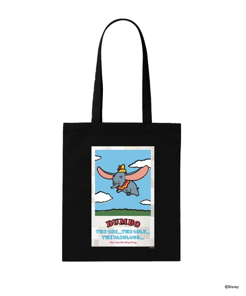 Disney(ディズニー)の「Dumbo / TOTE Designed by NAIJEL GRAPH(トートバッグ・メンズ・ブラック/ホワイト・FREE)」の2枚目の写真