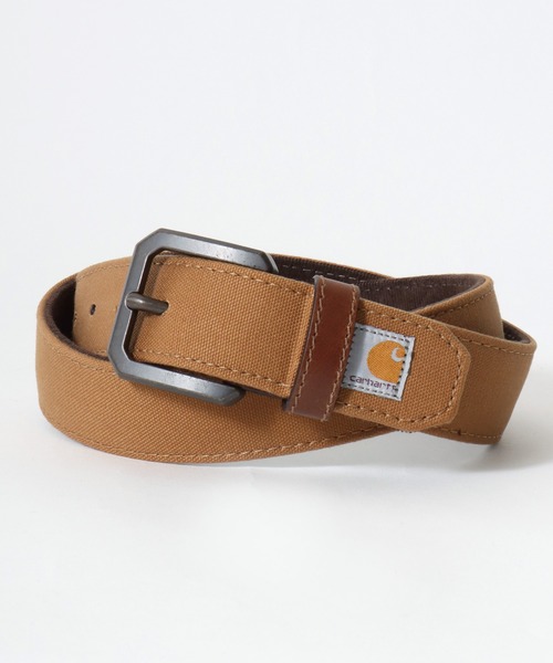 Carhartt(カーハート)の「carhartt(カーハート)CANVAS DUCK BELT/キャンバスダックベルト/WB5782(ベルト・メンズ・ブラウン/ブラック・36inch/32inch/34inch)」の1枚目の写真