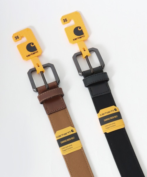 Carhartt(カーハート)の「carhartt(カーハート)CANVAS DUCK BELT/キャンバスダックベルト/WB5782(ベルト・メンズ・ブラウン/ブラック・36inch/32inch/34inch)」の3枚目の写真