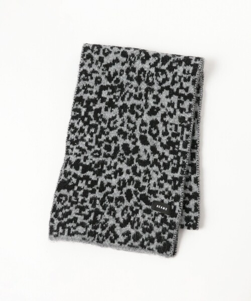 BEAMS（ビームス）の「アニマルドット マフラー（マフラー・メンズ・ブラック/ベージュ・ONE SIZE）」の3枚目の写真