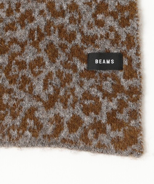 BEAMS（ビームス）の「アニマルドット マフラー（マフラー・メンズ・ブラック/ベージュ・ONE SIZE）」の6枚目の写真
