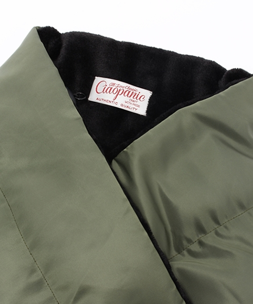 Alpha Industries(アルファインダストリーズ)の「【Ciaopanic】 <ALPHA/アルファ>別注 SPALPHAネックウォーマー(マフラー・メンズ・ホワイト/オリーブ/ブラック・FREE)」の5枚目の写真