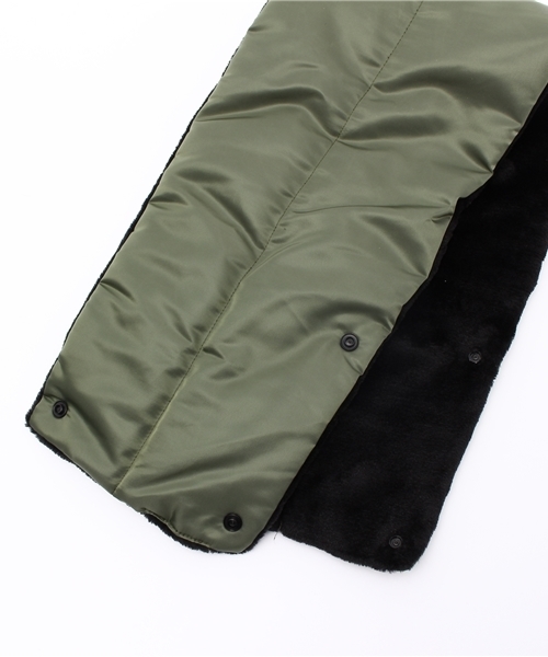 Alpha Industries(アルファインダストリーズ)の「【Ciaopanic】 <ALPHA/アルファ>別注 SPALPHAネックウォーマー(マフラー・メンズ・ホワイト/オリーブ/ブラック・FREE)」の6枚目の写真