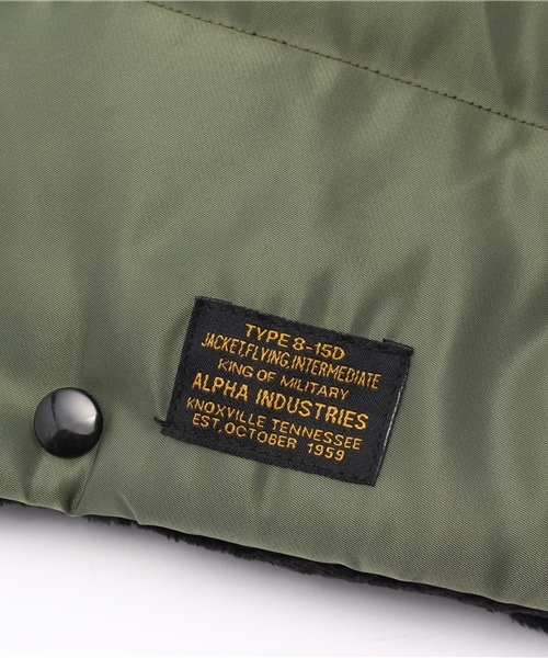 Alpha Industries(アルファインダストリーズ)の「【Ciaopanic】 <ALPHA/アルファ>別注 SPALPHAネックウォーマー(マフラー・メンズ・ホワイト/オリーブ/ブラック・FREE)」の7枚目の写真