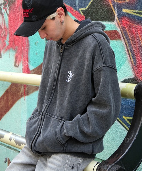 OG PIGMENT ZIP HOODY（パーカー）｜NEW YORK BURST（ニューヨーク