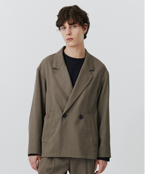 【美品】PUBLIC TOKYO AQUA WOOL カルゼダブルジャケット 1 中古・古着通販】PUBLIC TOKYO (パブリックトウキョウ) AQUA WOOL