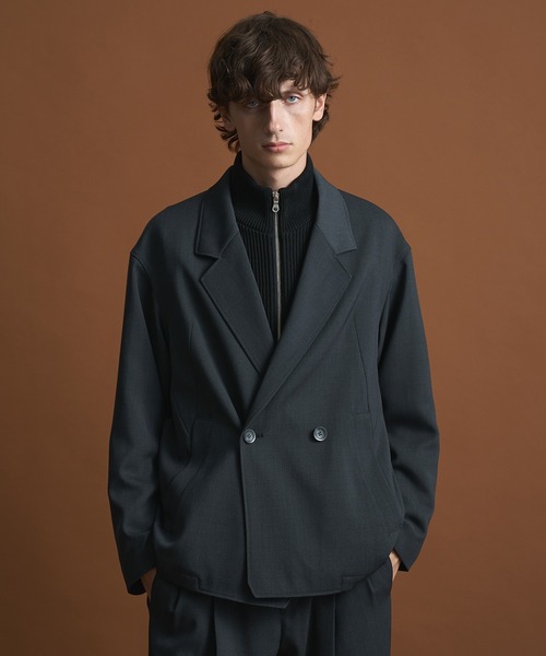 AQUA WOOLカルゼダブルジャケット PUBLIC TOKYO（パブリックトウキョウ）の「AQUA WOOLカルゼダブル