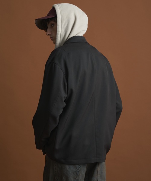 セットアップ対応〉AQUA WOOLカルゼダブルジャケット（セットアップ