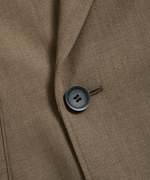 PUBLIC TOKYO（パブリックトウキョウ）の「〈セットアップ対応〉AQUA WOOLカルゼダブルジャケット /テーラードジャケット/セットアップ（セットアップ・メンズ・ダークベージュ/ダークブラウン/ダークネイビー/ヘザーチャコール・1/2）」の22枚目の写真