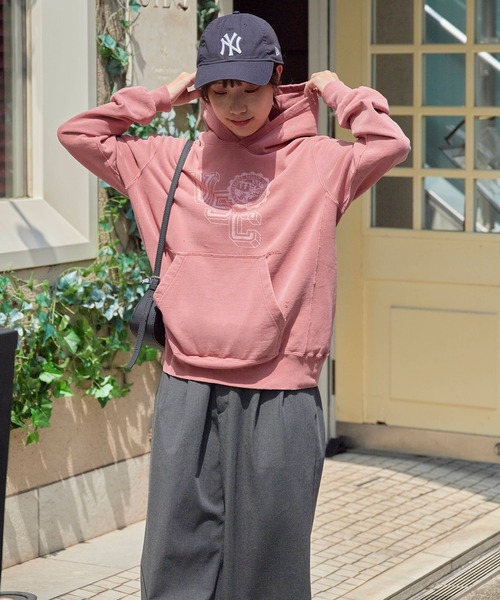 REMI RELIEF(レミレリーフ)の「REMI RELIEF/レミレリーフ SP加工 裏毛 パーカー (VSC)(パーカー・メンズ・レッド/ブラック/ホワイト・L/M/XL)」の18枚目の写真