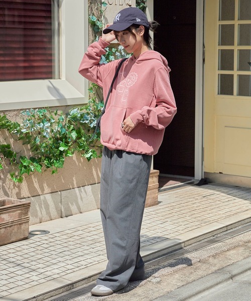 REMI RELIEF(レミレリーフ)の「REMI RELIEF/レミレリーフ SP加工 裏毛 パーカー (VSC)(パーカー・メンズ・レッド/ブラック/ホワイト・L/M/XL)」の22枚目の写真