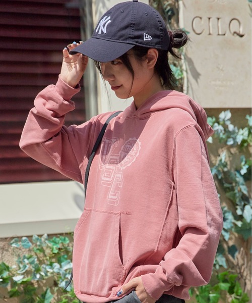 REMI RELIEF(レミレリーフ)の「REMI RELIEF/レミレリーフ SP加工 裏毛 パーカー (VSC)(パーカー・メンズ・レッド/ブラック/ホワイト・L/M/XL)」の15枚目の写真