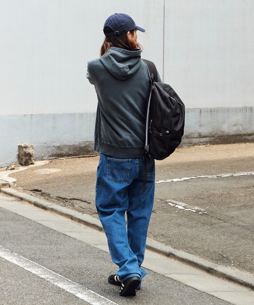 REMI RELIEF(レミレリーフ)の「REMI RELIEF/レミレリーフ SP加工 裏毛 パーカー (VSC)(パーカー・メンズ・レッド/ブラック/ホワイト・L/M/XL)」の12枚目の写真