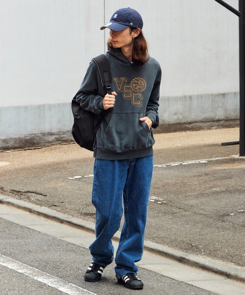 REMI RELIEF(レミレリーフ)の「REMI RELIEF/レミレリーフ SP加工 裏毛 パーカー (VSC)(パーカー・メンズ・レッド/ブラック/ホワイト・L/M/XL)」の10枚目の写真