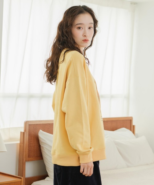 eLur（エラー）の「フラワーアニマルプリントスウェット（スウェット・レディース・イエロー/アイボリー・FREE）」の13枚目の写真