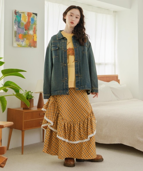 eLur（エラー）の「フラワーアニマルプリントスウェット（スウェット・レディース・イエロー/アイボリー・FREE）」の19枚目の写真