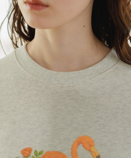 eLur（エラー）の「フラワーアニマルプリントスウェット（スウェット・レディース・イエロー/アイボリー・FREE）」の12枚目の写真