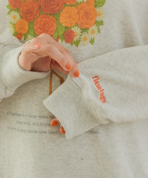 eLur（エラー）の「フラワーアニマルプリントスウェット（スウェット・レディース・イエロー/アイボリー・FREE）」の11枚目の写真