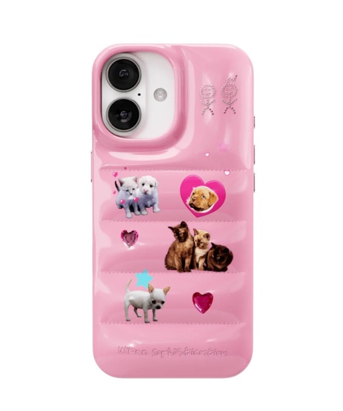 THE PUFFER CASE(PUPPY CRUSH) iPhoneケース スマホケース