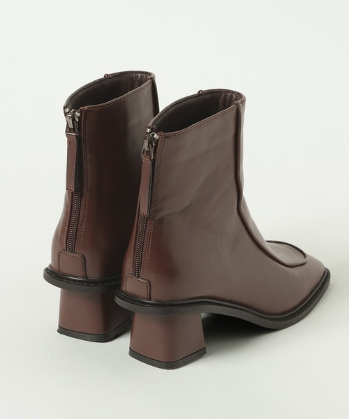 LAKOLE(ラコレ)の「スクエアトゥ切替ブーツ / 589066(ブーツ・レディース・ブラック/ブラウン・MEDIUM/LARGE)」の5枚目の写真