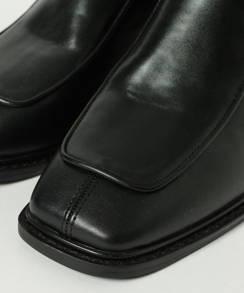 LAKOLE(ラコレ)の「スクエアトゥ切替ブーツ / 589066(ブーツ・レディース・ブラック/ブラウン・MEDIUM/LARGE)」の10枚目の写真