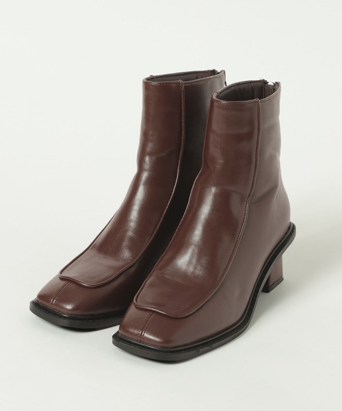 LAKOLE（ラコレ）の「スクエアトゥ切替ブーツ / 589066（ブーツ・レディース・ブラック/ブラウン・MEDIUM/LARGE）」の12枚目の写真