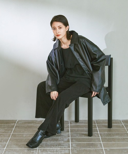 LAKOLE（ラコレ）の「スクエアトゥ切替ブーツ / 589066（ブーツ・レディース・ブラック/ブラウン・MEDIUM/LARGE）」の18枚目の写真