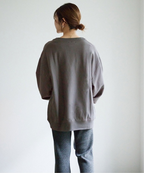 SLOBE IENA（スローブイエナ）の「《WEB限定/追加2》MARSEILLE ロゴスウェット（スウェット・レディース・チャコールグレー/アイボリー/グレー・FREE）」の10枚目の写真