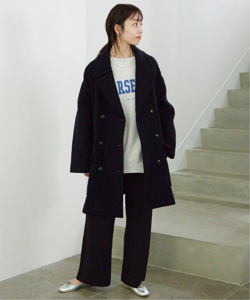 SLOBE IENA（スローブイエナ）の「《WEB限定/追加2》MARSEILLE ロゴスウェット（スウェット・レディース・チャコールグレー/アイボリー/グレー・FREE）」の19枚目の写真