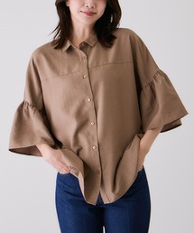 ギャザースリーブシャツ