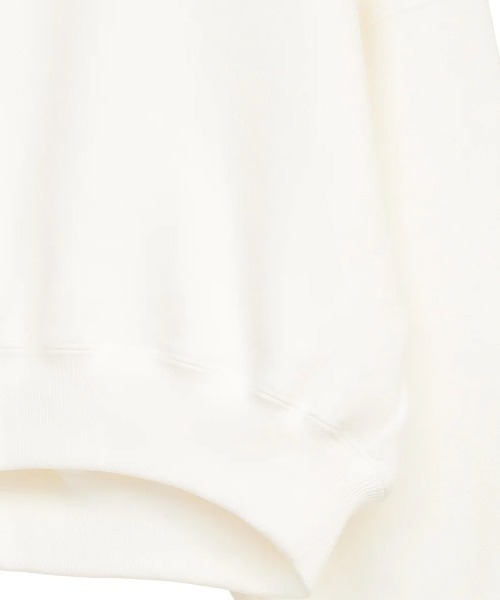 CLANE（クラネ）の「CLANE/クラネ/LOGO SHORT SWEAT TOPS（スウェット・レディース・ホワイト/ブラック/グレー・1/2）」の7枚目の写真