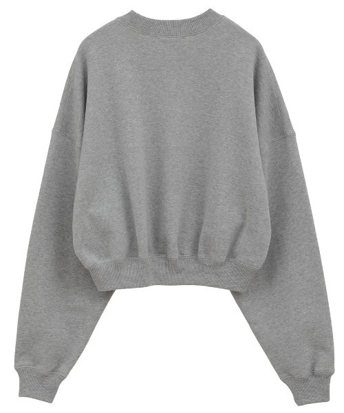 CLANE（クラネ）の「CLANE/クラネ/LOGO SHORT SWEAT TOPS（スウェット・レディース・ホワイト/ブラック/グレー・1/2）」の16枚目の写真