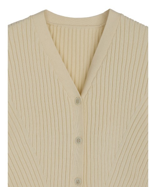 セール】SHEER SLEEVE WAVE KNIT CARDIGAN（カーディガン/ボレロ