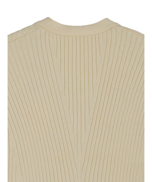 【Ameri アメリ】SHEER SLEEVE KNIT CARDIGAN セール】SHEER SLEEVE WAVE KNIT CARDIGAN（カーディガン/ボレロ