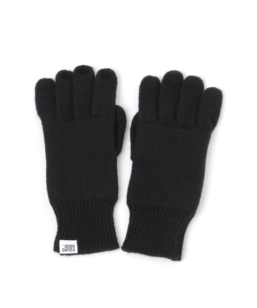 FOUND GOOD(ファウンドグッド)の「ユビアキニットテブクロ2(手袋・レディース・グレー系8/ブラウン系8/ピンク系2/ベージュ/ブラック/ブルー系6/レッド系5・FREE)」の8枚目の写真