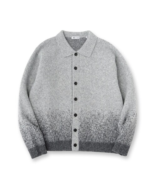 tk.TAKEO KIKUCHI（ティーケータケオキクチ）の「ミスティーシャギーカーディガン（カーディガン/ボレロ・メンズ・ベビーピンク/ライトグレー/グリーン系/ブラック・02/01/03）」の5枚目の写真