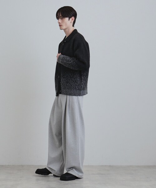 tk.TAKEO KIKUCHI（ティーケータケオキクチ）の「ミスティーシャギーカーディガン（カーディガン/ボレロ・メンズ・ベビーピンク/ライトグレー/グリーン系/ブラック・02/01/03）」の15枚目の写真