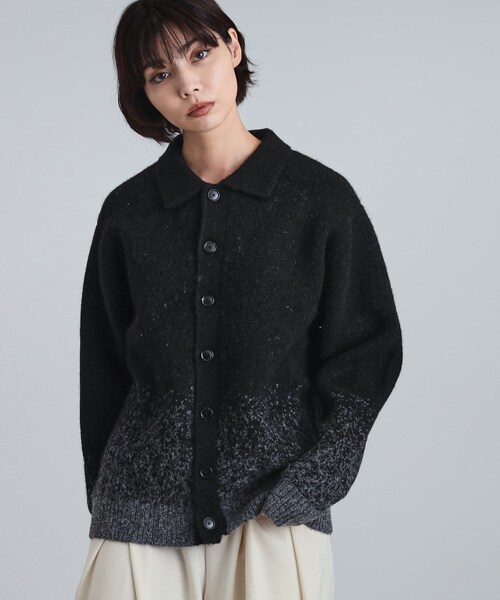 tk.TAKEO KIKUCHI（ティーケータケオキクチ）の「ミスティーシャギーカーディガン（カーディガン/ボレロ・メンズ・ベビーピンク/ライトグレー/グリーン系/ブラック・02/01/03）」の16枚目の写真