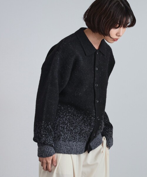 tk.TAKEO KIKUCHI（ティーケータケオキクチ）の「ミスティーシャギーカーディガン（カーディガン/ボレロ・メンズ・ベビーピンク/ライトグレー/グリーン系/ブラック・02/01/03）」の17枚目の写真
