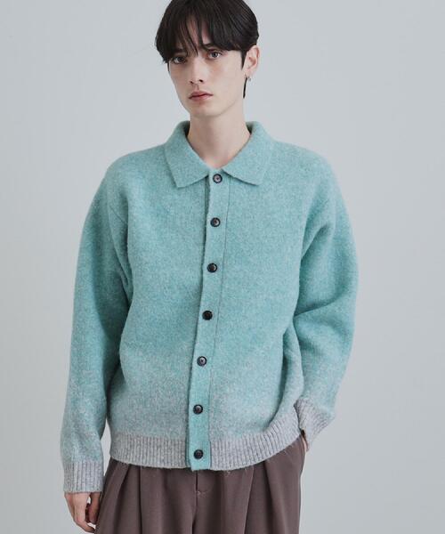 tk.TAKEO KIKUCHI（ティーケータケオキクチ）の「ミスティーシャギーカーディガン（カーディガン/ボレロ・メンズ・ベビーピンク/ライトグレー/グリーン系/ブラック・02/01/03）」の20枚目の写真