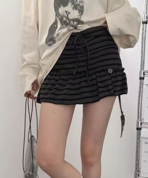 Achic(アシック)の「ニットストレッチスカパン(スカート・レディース・ブラック/ブラウン/グレー・M)」の10枚目の写真