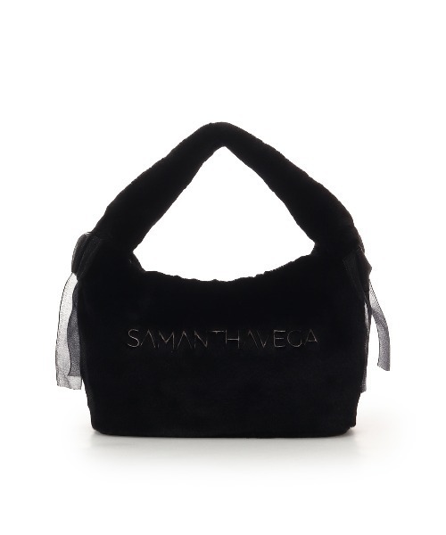 SAMANTHAVEGA（サマンサベガ）の「シフォンリボンファーワンハンドルバッグ（ハンドバッグ・レディース・ホワイト/ピンク/ブラック/ライトブルー・FREE）」の6枚目の写真