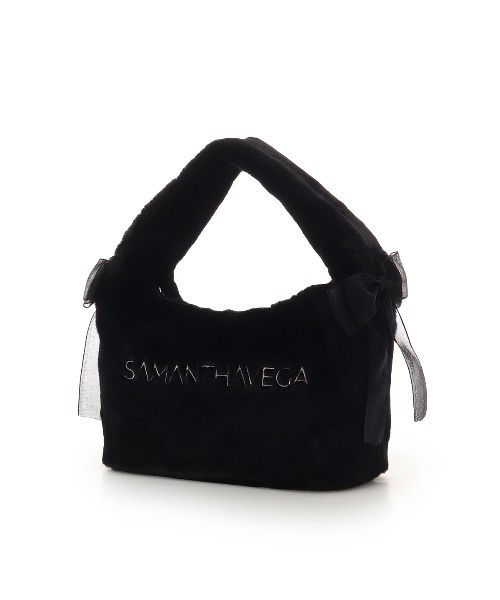 SAMANTHAVEGA（サマンサベガ）の「シフォンリボンファーワンハンドルバッグ（ハンドバッグ・レディース・ホワイト/ピンク/ブラック/ライトブルー・FREE）」の5枚目の写真