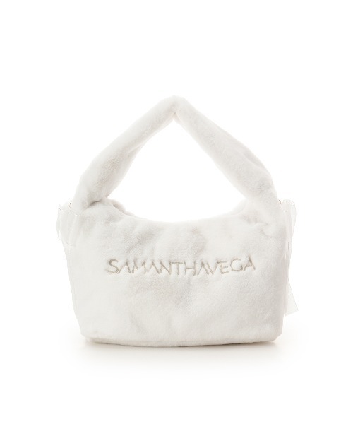 SAMANTHAVEGA（サマンサベガ）の「シフォンリボンファーワンハンドルバッグ（ハンドバッグ・レディース・ホワイト/ピンク/ブラック/ライトブルー・FREE）」の13枚目の写真